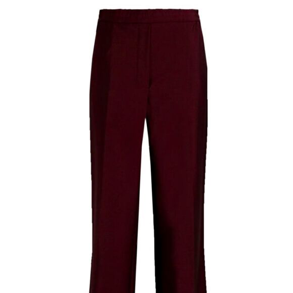 NWT Le Chateau Wide Leg Trousers in Deep  Burgandy - Picture 1 of 7